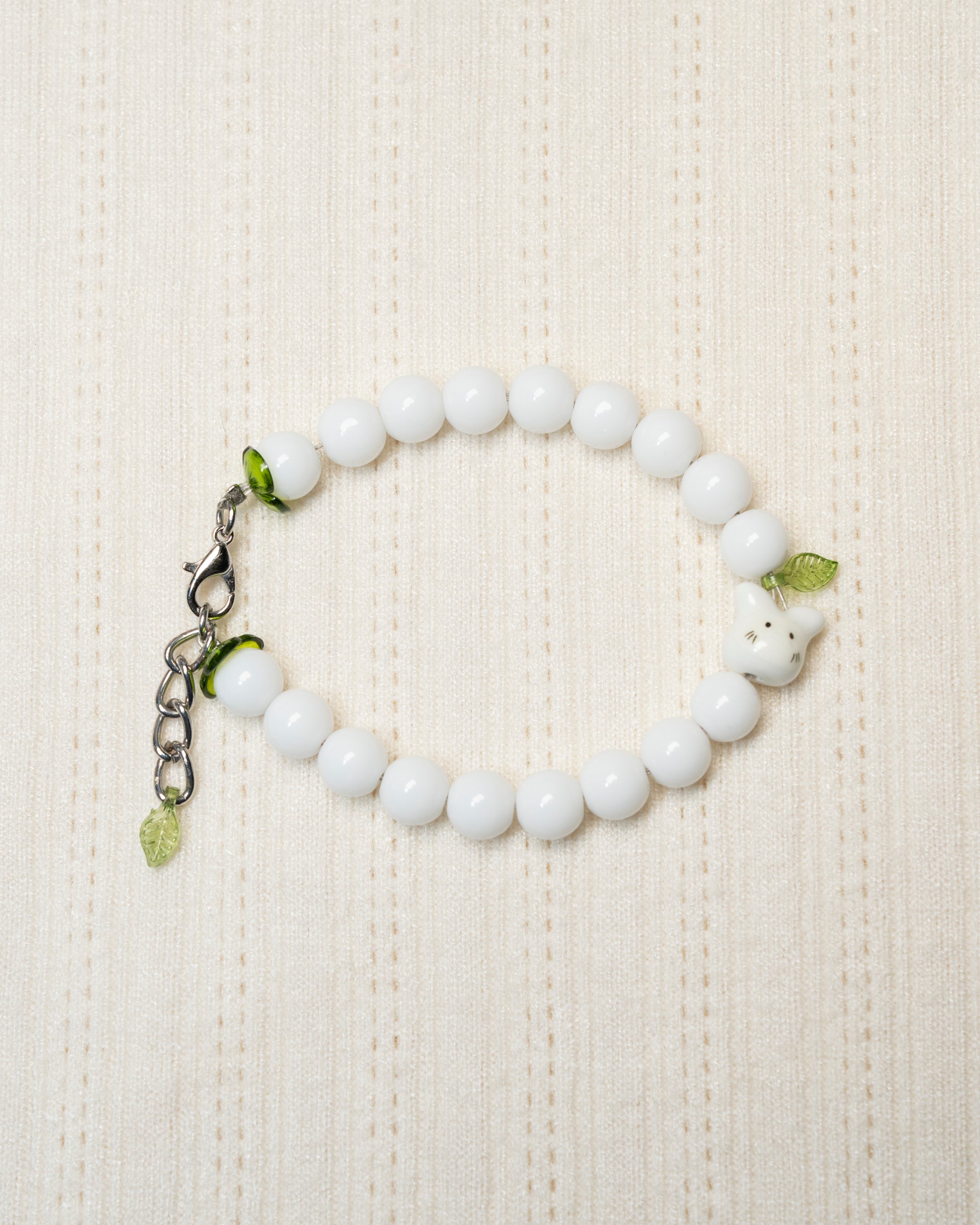 white critter bracelet