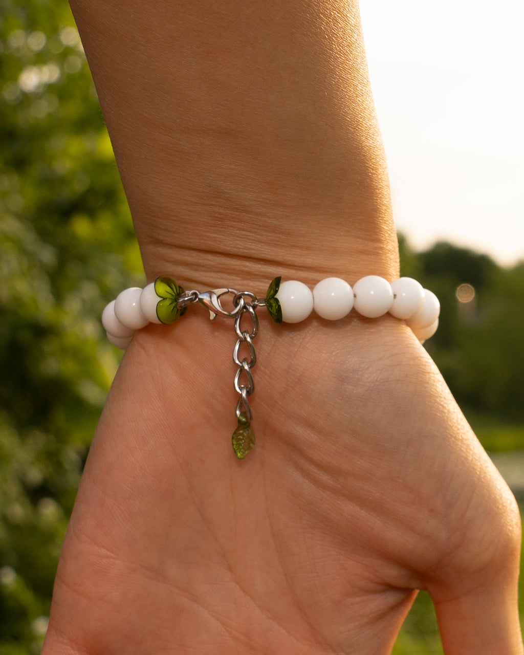 white critter bracelet