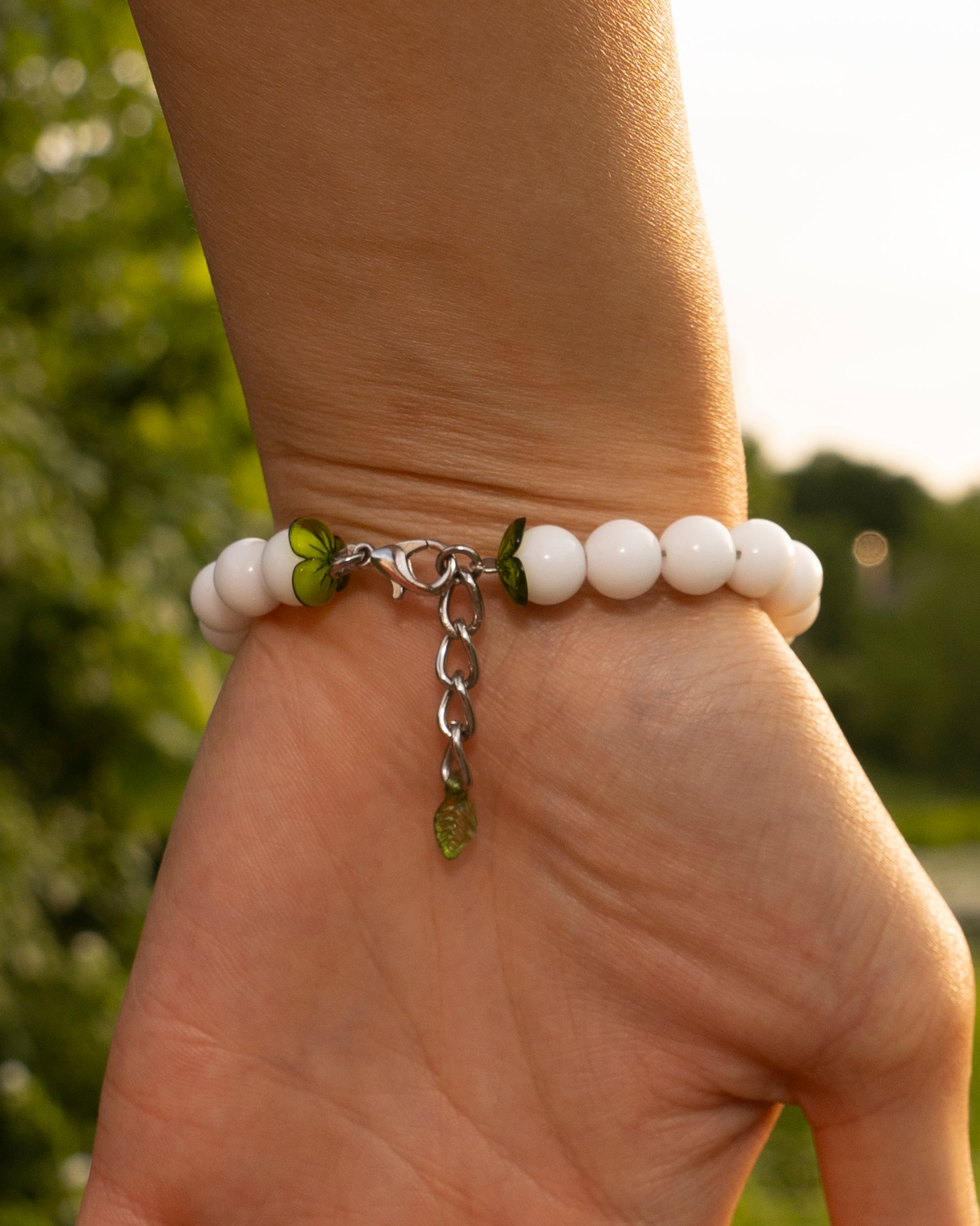 white critter bracelet