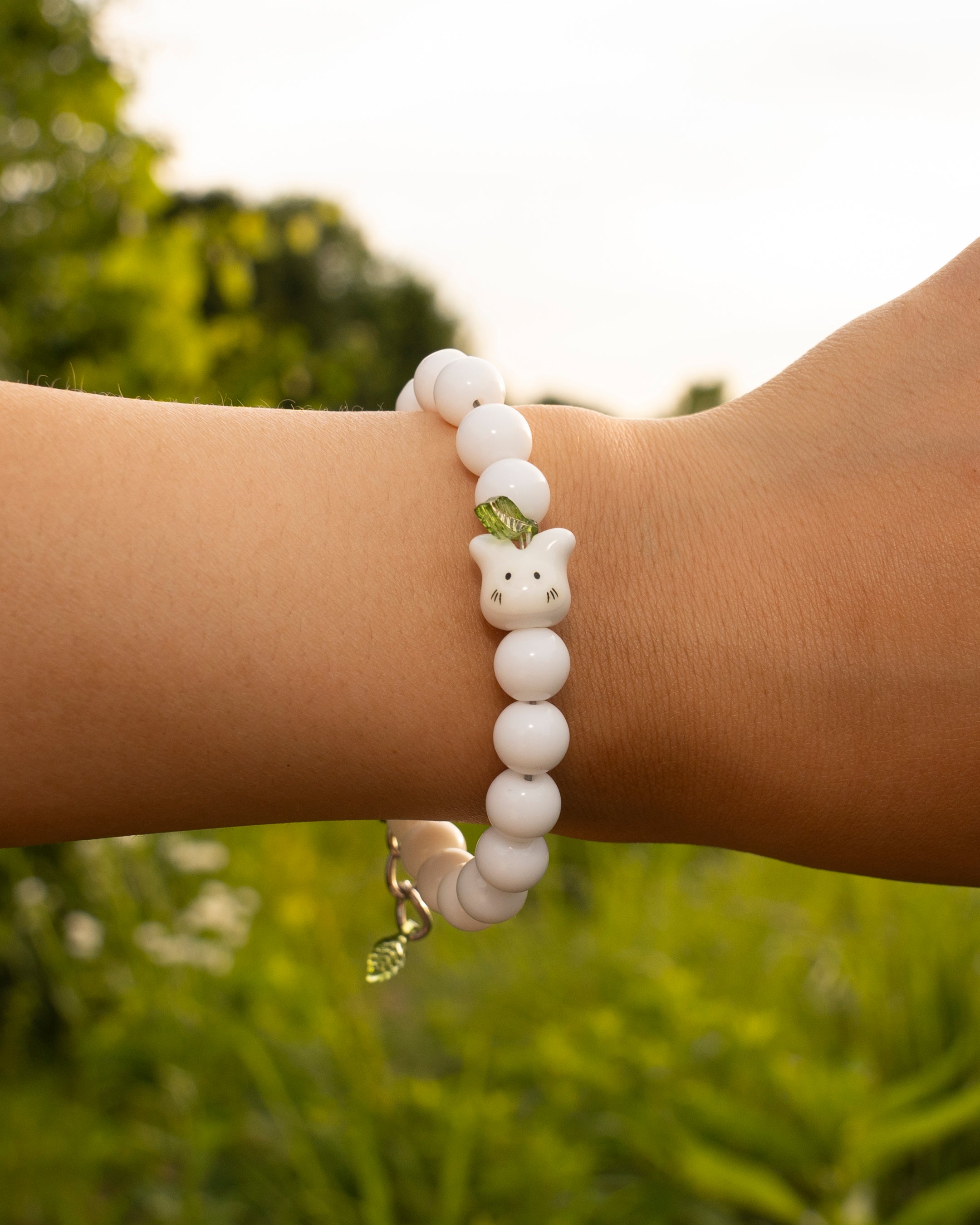 white critter bracelet