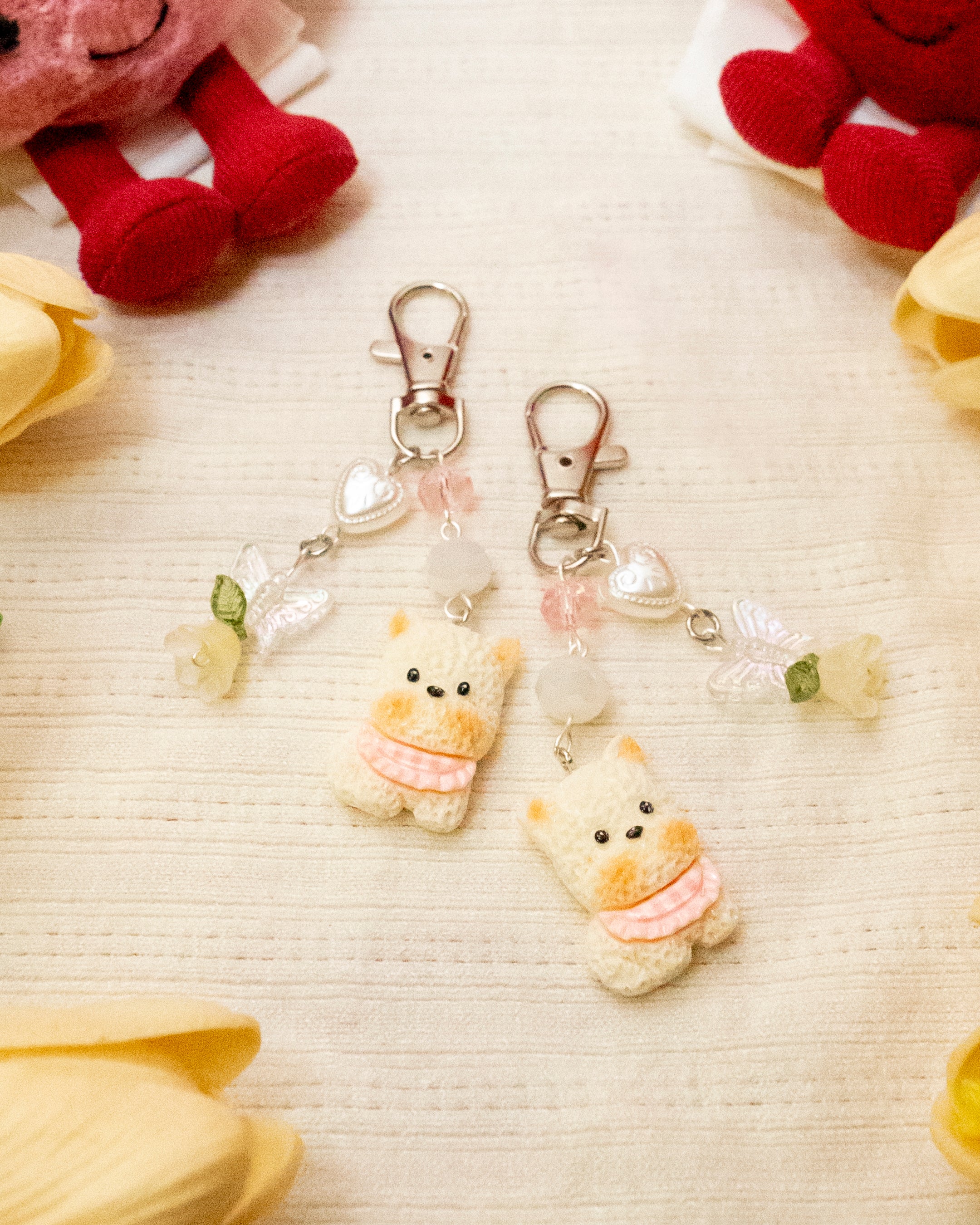 Puppy Keychains (matching set)